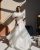 Satin wedding dress Puffy off the shoulder bridal gown