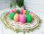 Wicker egg plate – Easter egg holder – Round handmade tray