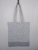 Strong reusable grey tote bag, cotton canvas bag