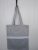 Strong reusable grey tote bag, cotton canvas bag