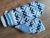 Women’s hand-knitted wool mittens are very warm with a pattern