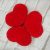Heart red, the heart is plush, anniversary gift, handmade heart