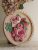 Roses painting, palette knife flowers, plaster flower art.