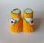 Booties-sandals for a newborn from 0 to 3 months.