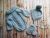 Fluffy set with collar and warm legs (size newborn, different colors)