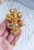 Brooch Pin Badge Oak Leaf Gold Yellow Money Symbol