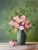Acrylic painting with a bouquet of flowers, Painting flowers as a gift on canvas