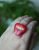 Red Lips Ring, Novelty Ring, Hippie Jewelry
