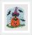 Cat and Pumpkin Cross Stitch Pattern, Halloween