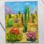 Mexico oil painting 8*10 inch desert cactus