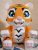 Template Little Tiger, PDF format A4, model height 40 cm,DIY origami