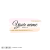 Pink Watercolor Minimal Logo for colorful brand, premade feminine design