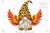 Leopard print.Phoenix gnome,clipart,PNG format.Cute characters