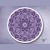 DIY Violet Mandala tutorial. String art patterns PDF