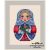 Matryoshka Winter Cross Stitch Pattern PDF Seasons Russian Doll