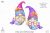 Mermaids Gnomes, сute characters, digital clipart PNG