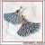 In the hoop FSL Embroidery design earrings “Frosty Leaves”.