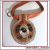 Embroidery Keychain for dog with a pocket for phone number.