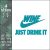 Nike alcoholic Embroidery Design, just do it wine pes dst, 4 size