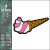 Nike ice cream Embroidery Design, custom logo file PES DST 4 size