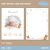 Watercolor Baby Birth Announcement Card With Photo