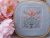 Pink Vintage Flowers cross stitch pattern pdf