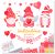 Valentine gnomes clip art