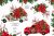 Watercolor Christmas Truck Clipart Rustic Clip Art Winter Flowers