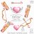 Set pink bows and arrows Valentine’s Day, PNG clipart love clipart