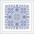 Cross-stitch digital pattern small sampler Snowflake 1