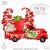 Strawberry truck clipart, gnomes, ladybug, digital download design