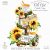 Summer Tiered Tray Design Sunflowers. Png File Hand Drawn graphics