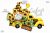 Sunflower truck clipart, gnome, digital download design