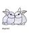 Cute Rabbits Stained Glass Pattern