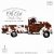 Truck, cowhide, cow print, watercolor clipart graphics, old vintage