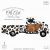 Truck, leopard print watercolor clipart graphics old truck vintage