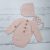 Pink Soft newborn romper and bonnet. Newborn photo props