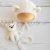 Newborn Teddy Bear bonnet and stuffed toy. Knitted baby photo prop