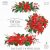 Merry Christmas Wreath Clip Art. Poinsettia. Digital Clipart