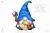 Wizard gnome, clip art png, сute characters, hand drawn graphics