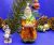 Vintage Glass Toy Santa Claus Man Magician. Antique Christmas Toy