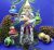 Antique Christmas Glass Toy Stargazer.Soviet Glass toy Astrologer
