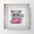 Small cat cross stitch pattern PDF. Cat with laptop