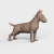 3D Model STL CNC Router file 3dprintable Bull Terrier