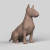 3D Model STL CNC Router file 3dprintable Sit Bull Terrier