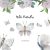 Watercolor butterfly clipart. Five white butterfly with roses