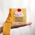 Felt yellow activity baby book with cupcake, Toddler quiet book