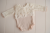 Newborn girl cream lace romper photography prop