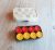 Soviet checkers red yellow – vintage Russian carbolite checkers set box
