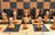 Old wooden chess pieces set 1960s vintage Soviet chessmen